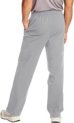 Sweatpants, Men’s Cotton Jersey Pants with Pockets, 33” - Image 2