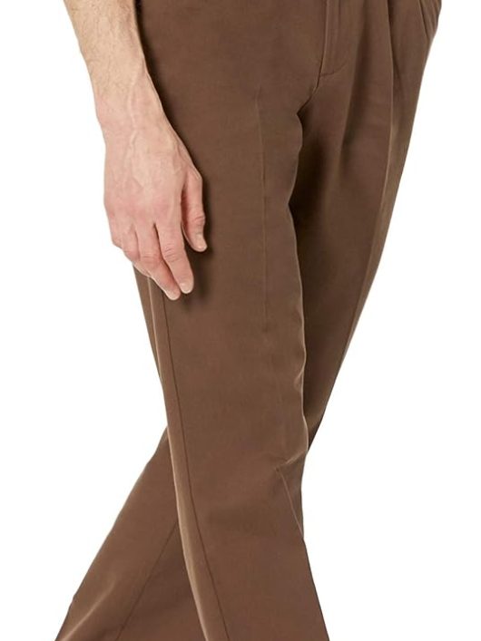 Men's Classic-Fit Wrinkle-Resistant Pleated Chino Pant (Available in Big & Tall)