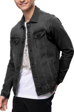 Men’s Rugged Wear Button Down Denim Jacket Fashion, Classic Long Sve Jean Jacket - Image 2
