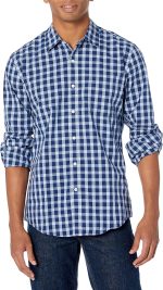Men's Regular-Fit Long-Sleeve Casual Poplin Shirt